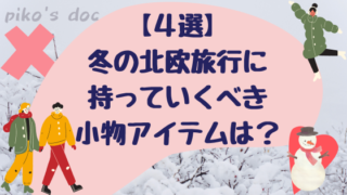 冬の北欧旅行に持っていくべき小物アイテムを４つ紹介します